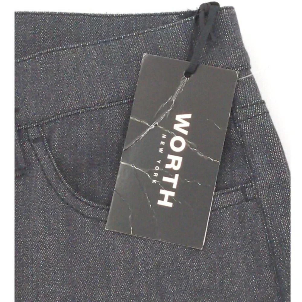 Worth New York Black Jeans Womens 2‎ Straight Leg Stretch New
